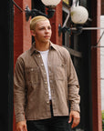 Utility Shirt- Brown Chambray