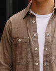 Utility Shirt- Brown Chambray