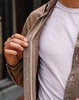 Utility Shirt- Brown Chambray