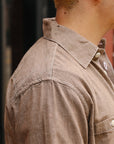 Utility Shirt- Brown Chambray