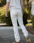 13.5oz Denim Slim Tapered Cut Jeans - White IH-777-WT