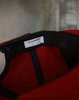 Vintage Unstructured Hainsworth Wool Cap- ANM/Red
