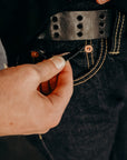 14oz Broken Twill 777 Selvedge Denim Slim Tapered Cut Jeans - Indigo