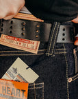 14oz Broken Twill 777 Selvedge Denim Slim Tapered Cut Jeans - Indigo