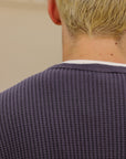 Big Waffle Thermal- Purple Navy (60BW)