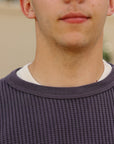 Big Waffle Thermal- Purple Navy (60BW)