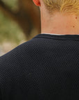 Double Honeycomb Thermal T-Shirt - Black (60WH)
