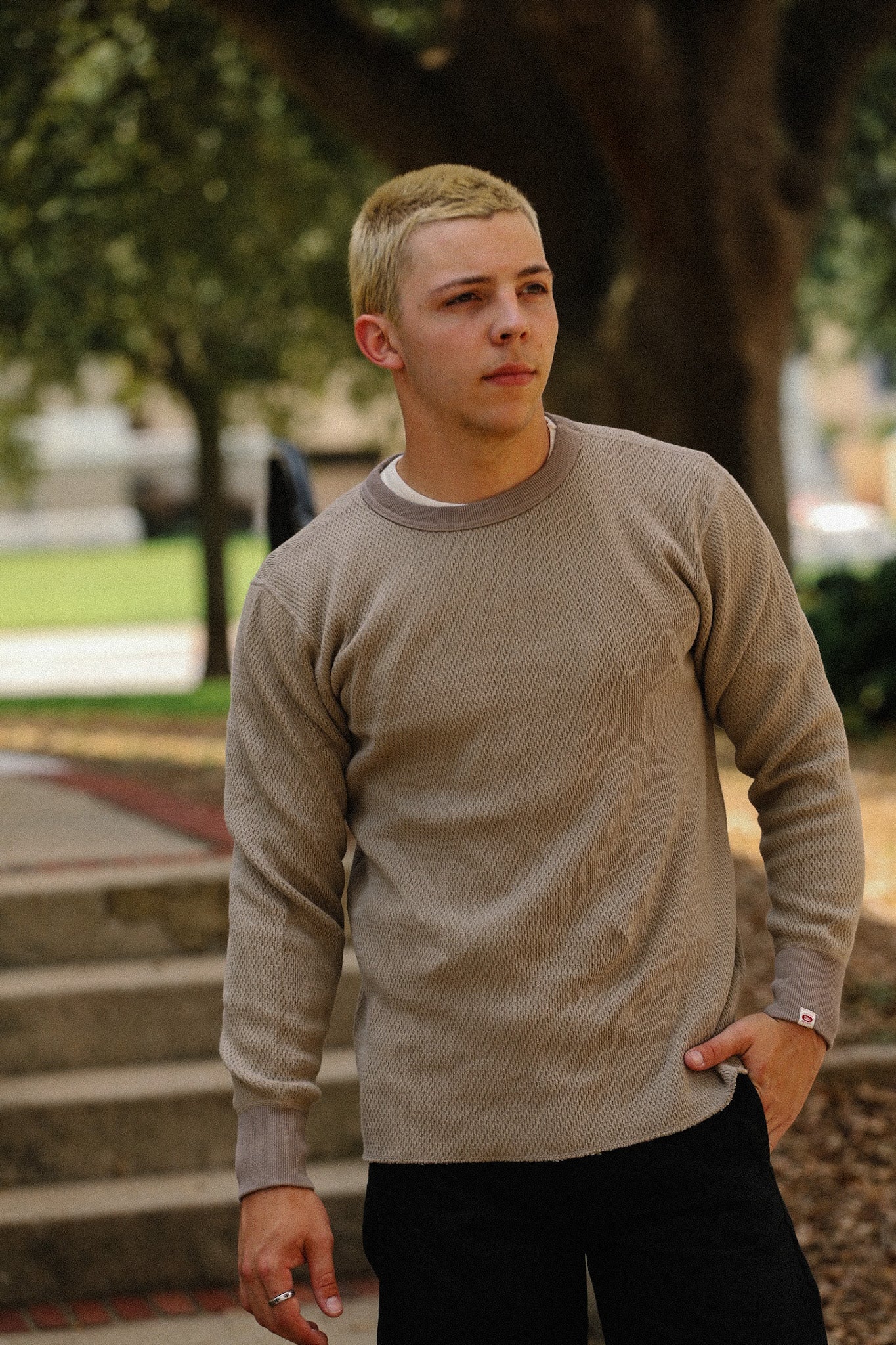 Double Honeycomb Thermal T-Shirt - Beige (60WH) – Iron Shop Provisions