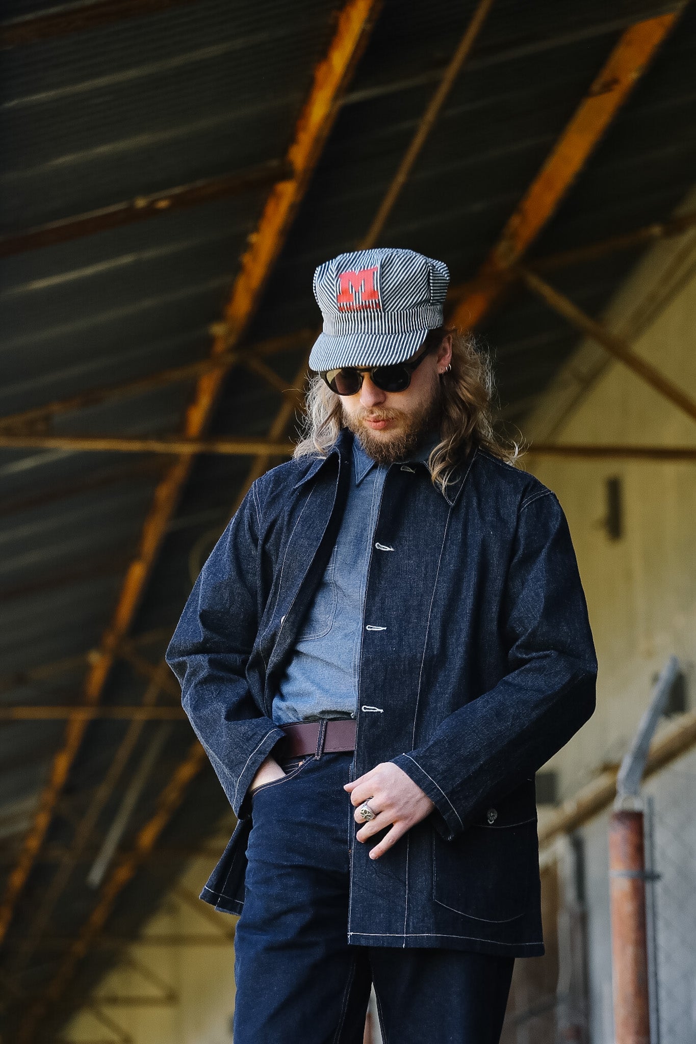 BR15302 Buzz Rickson U.S. Army Denim Working Jacket- Indigo – Iron