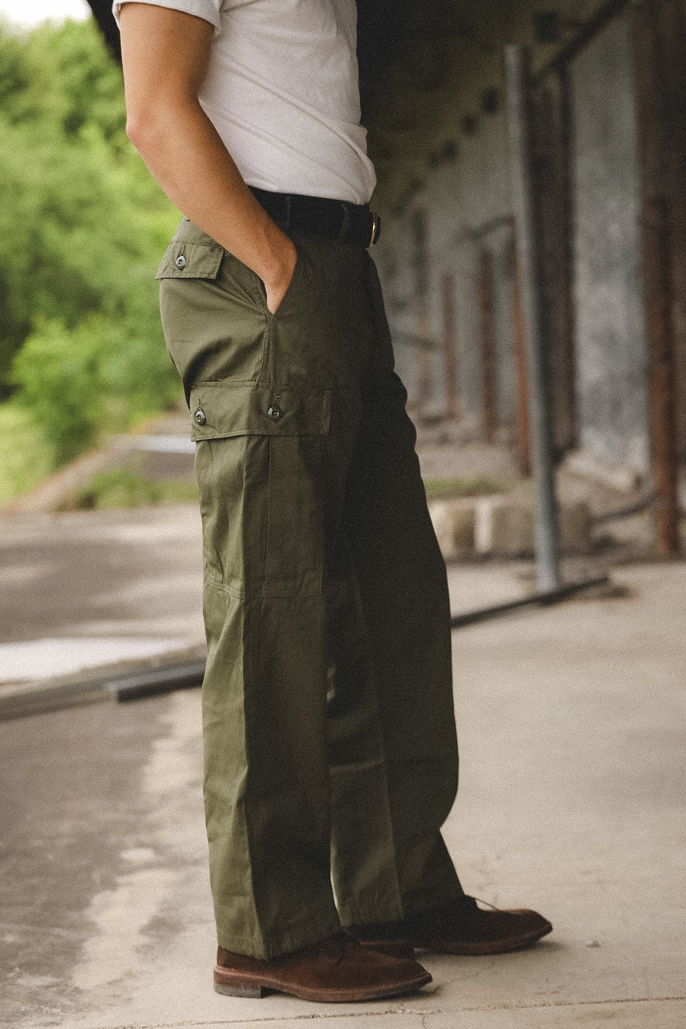 BR42500 Buzz Rickson Trousers, Poplin 