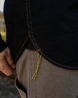 12oz Selvedge Denim Western Shirt - Indigo Overdyed Black IHSH-33-OD