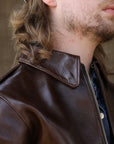 A-2 Leather Jacket- Pull Up Horse Brown