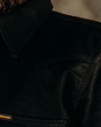 16oz Non-Selvedge Denim Western Shirt - Superblack (Fades To Grey)