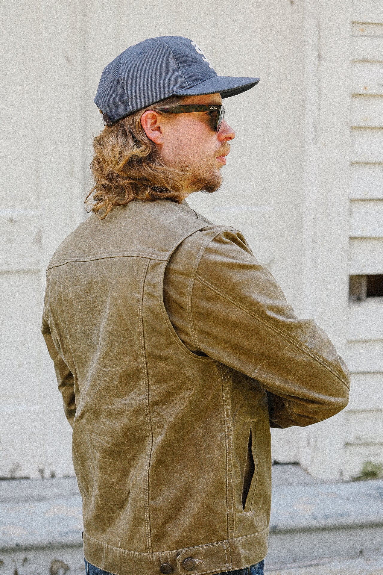 RJ-1 Riders Jacket Waxed Canvas- Tobacco