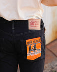 14oz Selvedge Denim Slim Tapered Cut Jeans - Indigo Overdyed Black IH-777S-142od