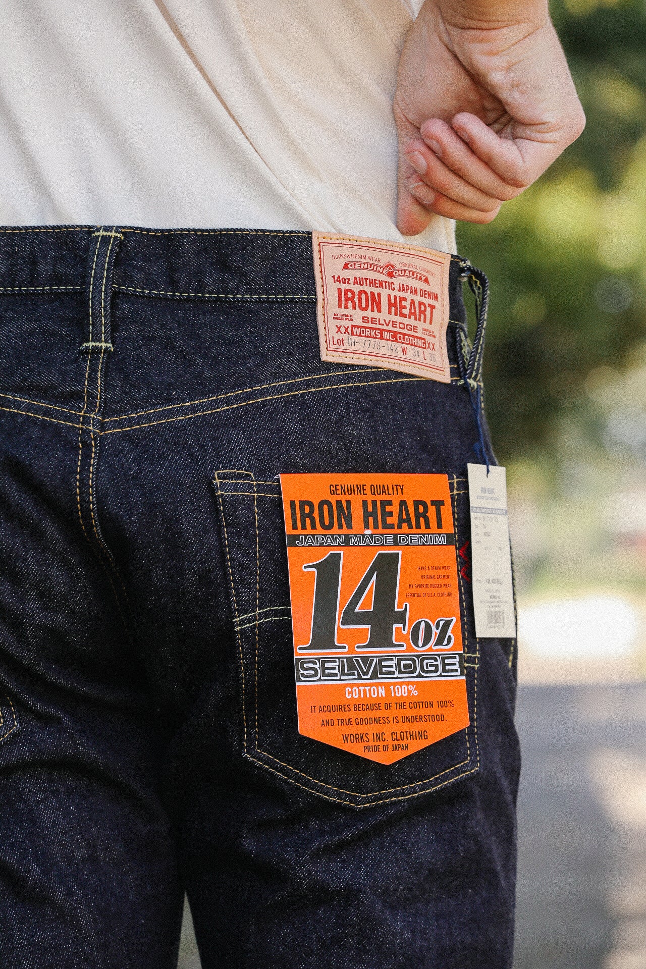 777 Selvedge Denim Slim Tapered Cut Jeans - 14oz Indigo IH-777S