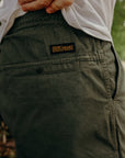 Cotton Easy Shorts - Olive