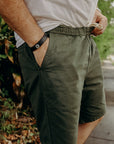 Cotton Easy Shorts - Olive