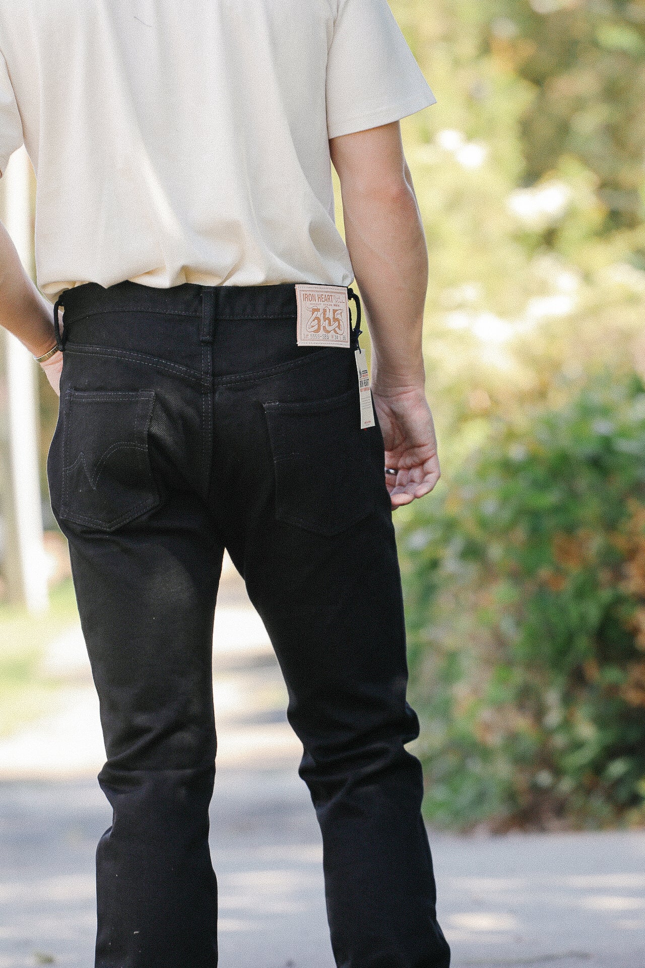 21oz Selvedge Denim Slim Cut Jeans - Superblack (Fades To