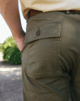Baker Pants- French Work Serge Olive (JBPT10165S)