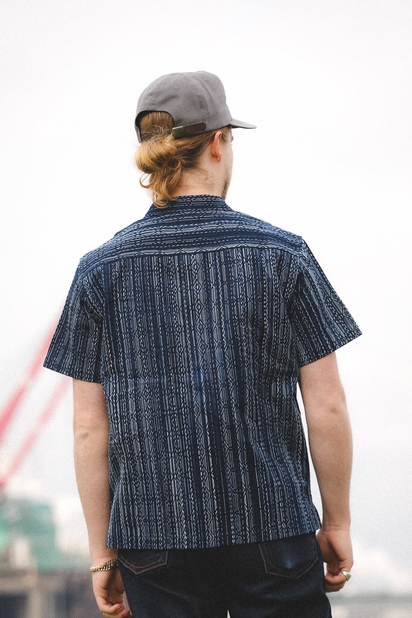 ANM Panama Shirt- Indigo Kasuri Sashiko – Iron Shop Provisions