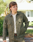 Type 2 Jacket- French Work Serge Olive (JBGJ10215S)