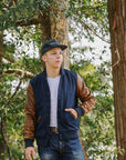 Varsity Jacket -Dark Navy/ Luggage