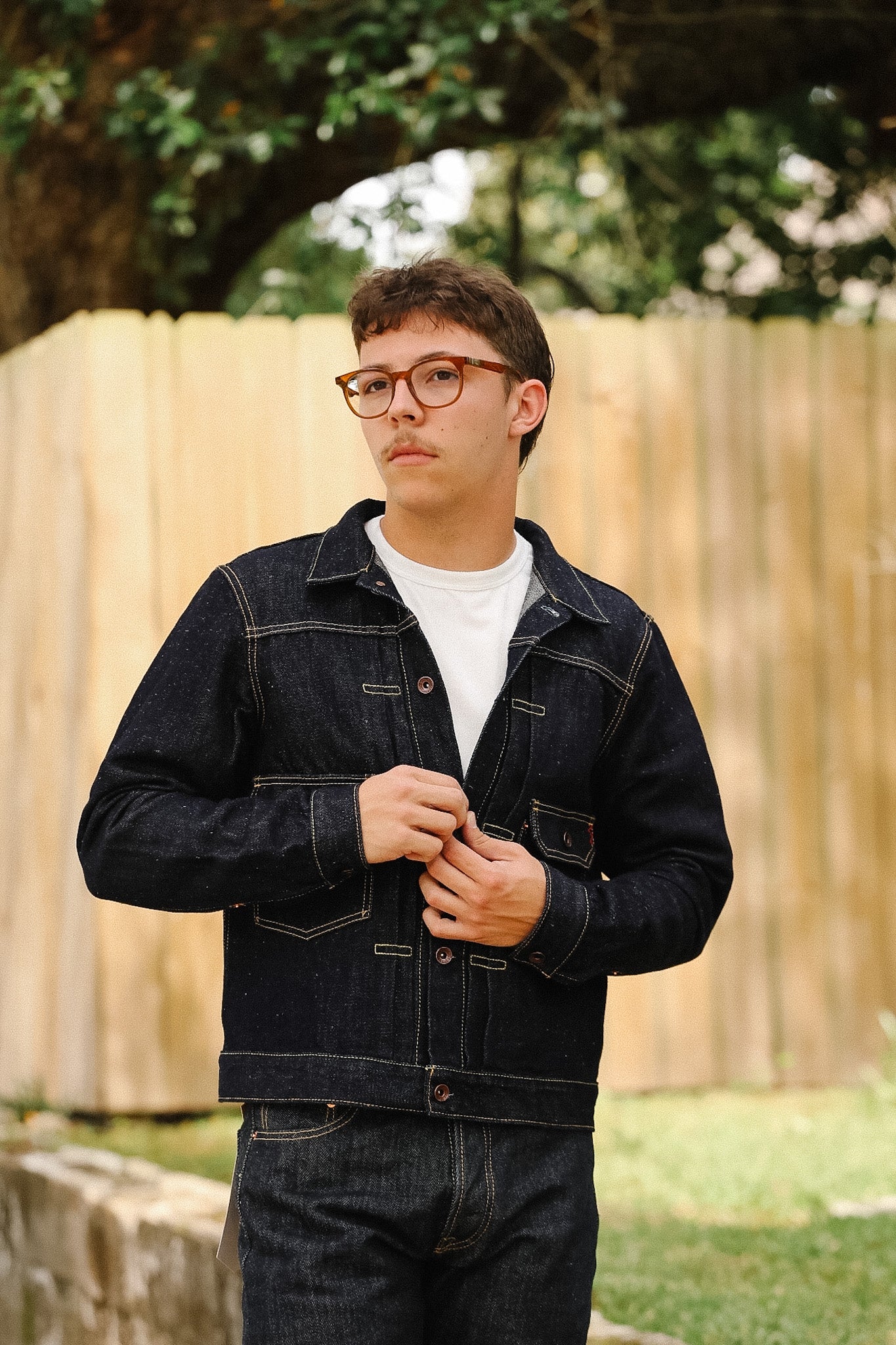 IHJ-163-IND Iron Heart 14oz Cotton/Linen Denim Type II Jacket