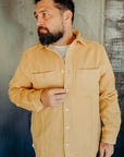 Ames Workshirt- handwoven desert sand denim