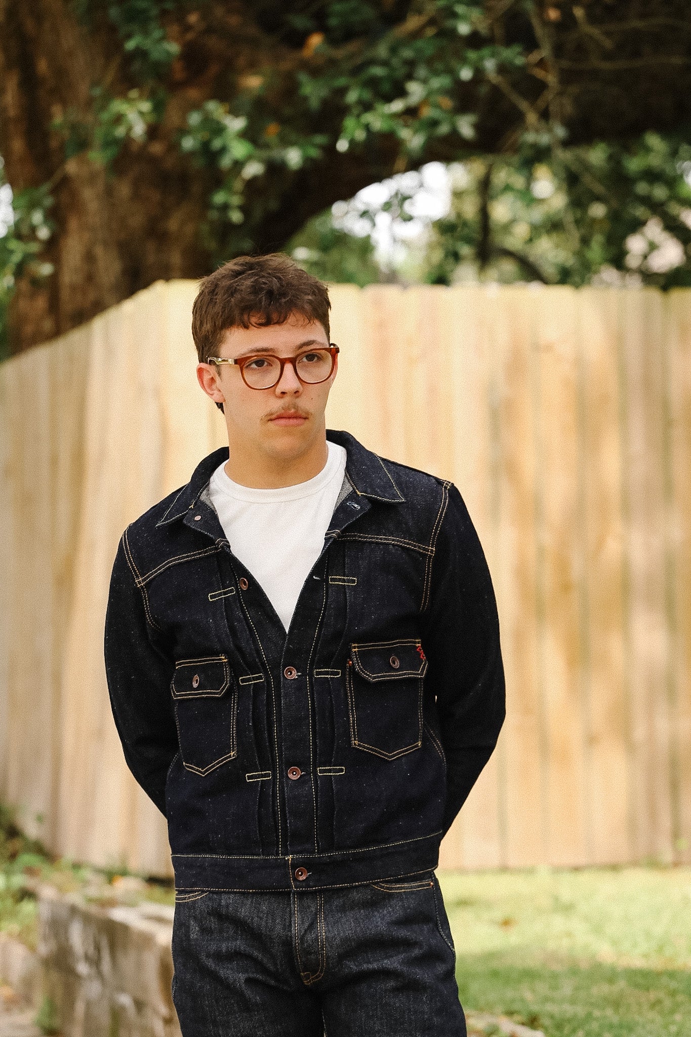 IHJ-163-IND Iron Heart 14oz Cotton/Linen Denim Type II Jacket