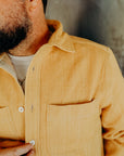 Ames Workshirt- handwoven desert sand denim