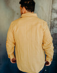 Ames Workshirt- handwoven desert sand denim