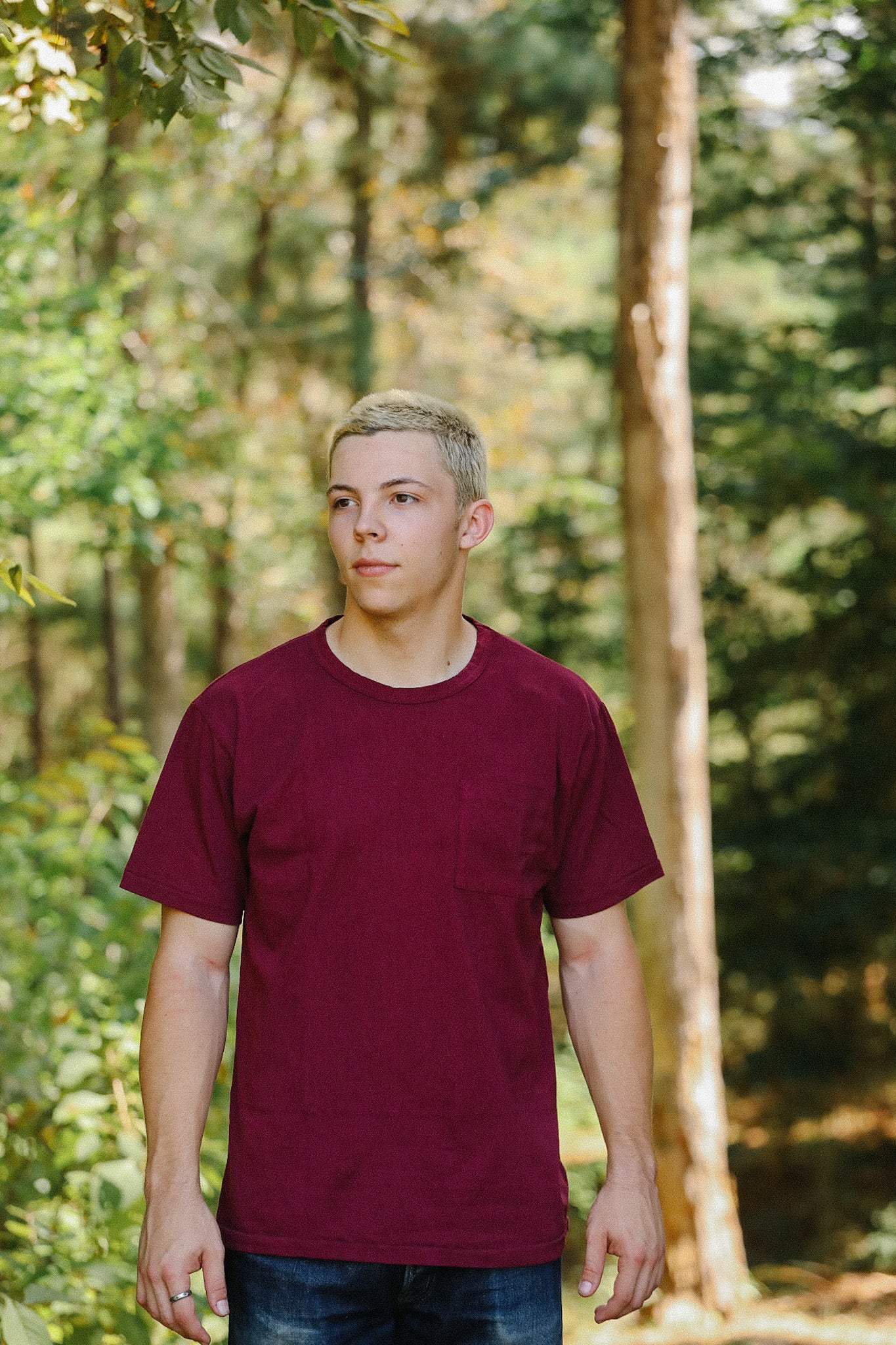 Heavy Duty Tee - Burgundy