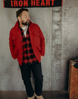Ultra Heavy Flannel Ombré Check Western Shirt - Red/Black IHSH-130-RED