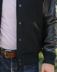 Varsity Jacket - Black/Black