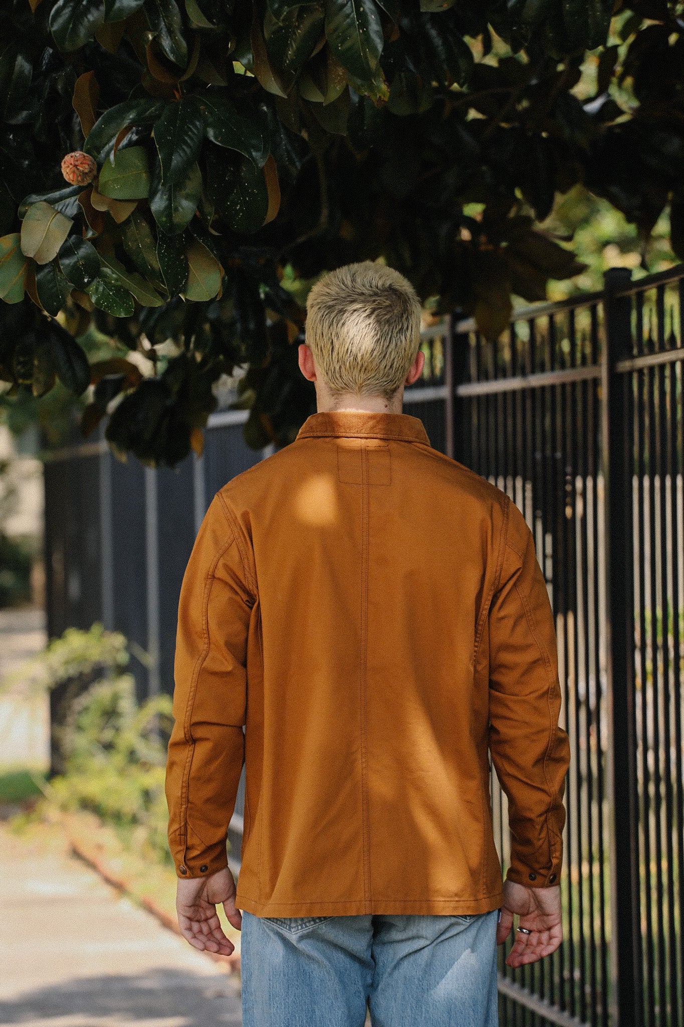 10oz Kurashikizome® Organic Cotton Duck Chore Jacket - Brown IHJ