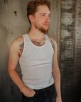 Tubular Rib Knit Tank Top - Natural