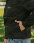 RJ-1 Riders Jacket Waxed Canvas -Olive