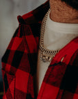 Ultra Heavy Flannel Buffalo Check Work Shirt - Red/Black