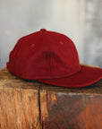 Unstructured Wool Baseball Hat - Burgundy