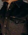 14oz Selvedge Denim Western Shirt - Black/Black IHSH-295-BB