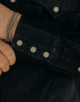 Kyoto black crest dyed western shirt