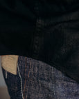 Kyoto black crest dyed western shirt