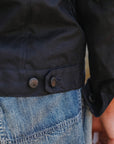 RJ-1 Riders Jacket Waxed Canvas- Black