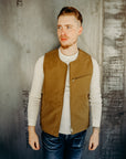 Iconic Vest- Bedford Cord, Dark Beige