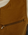 Iconic Vest- Bedford Cord, Dark Beige