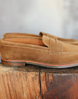 6221L Unlined Penny Loafer- Snuff Suede with Rubber Sole