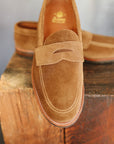 6221L Unlined Penny Loafer- Snuff Suede with Rubber Sole