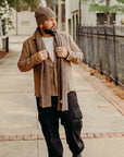 Alpaca Rib Scarf- Oak