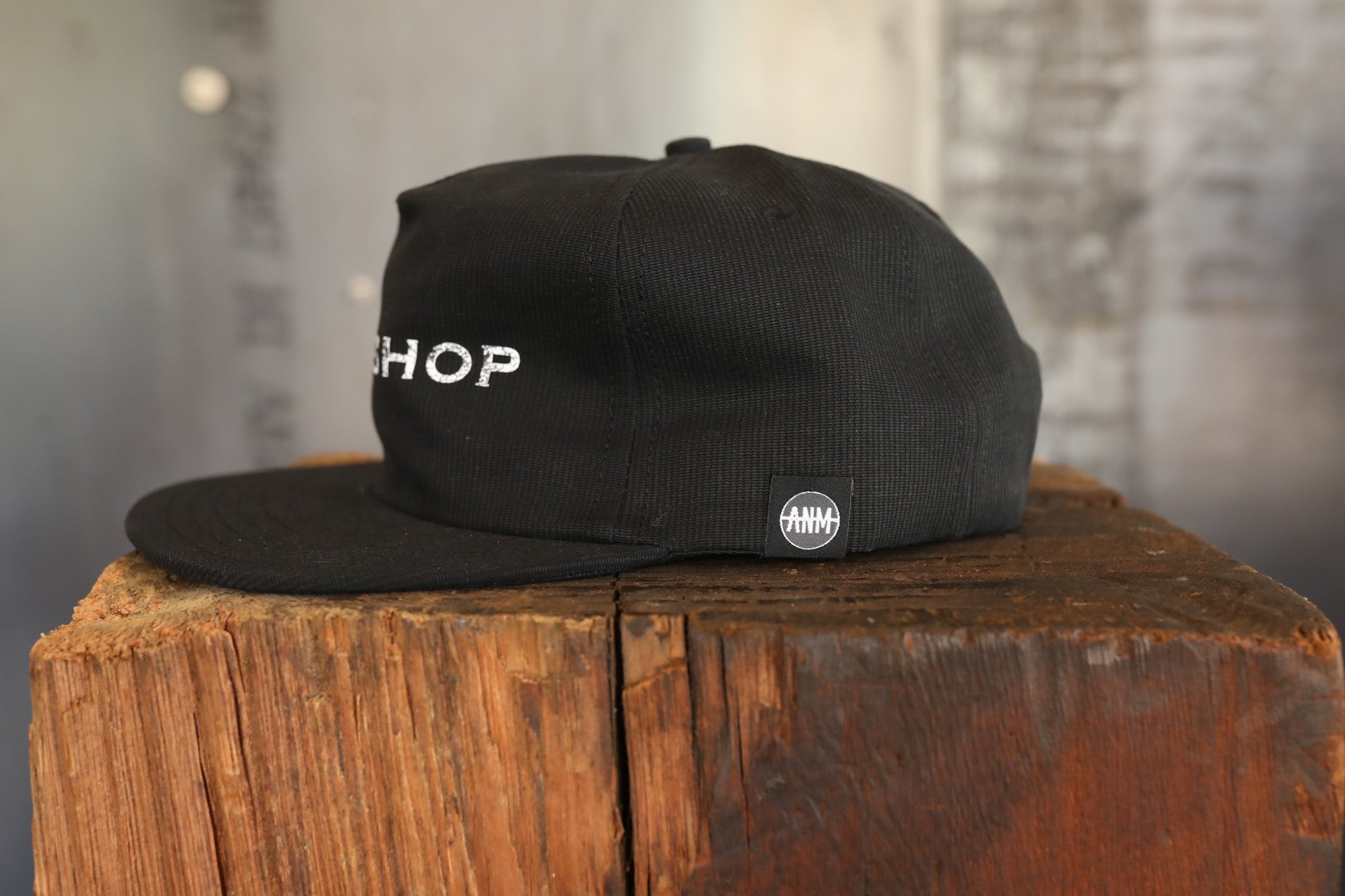 Corduroy Cap Wood Wood Cap Black ISP X ANM 